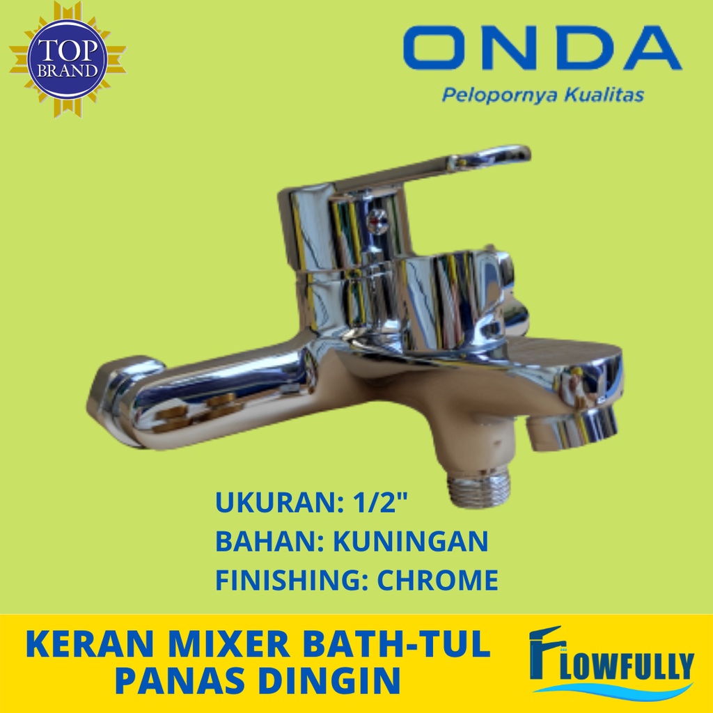 Jual KRAN MIXER ONDA BATH TUL 1 2 IN AIR PANAS DINGIN KERAN BATHTUB