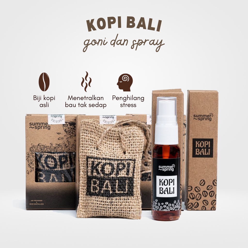 Jual Kopi Bali Pengharum Ruangan Lemari Toilet Mobil Summer Spring