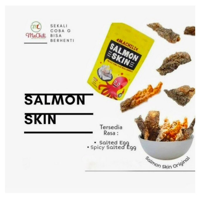 Jual Machili Kerupuk Kulit Ikan Salmon 50 Gr Shopee Indonesia