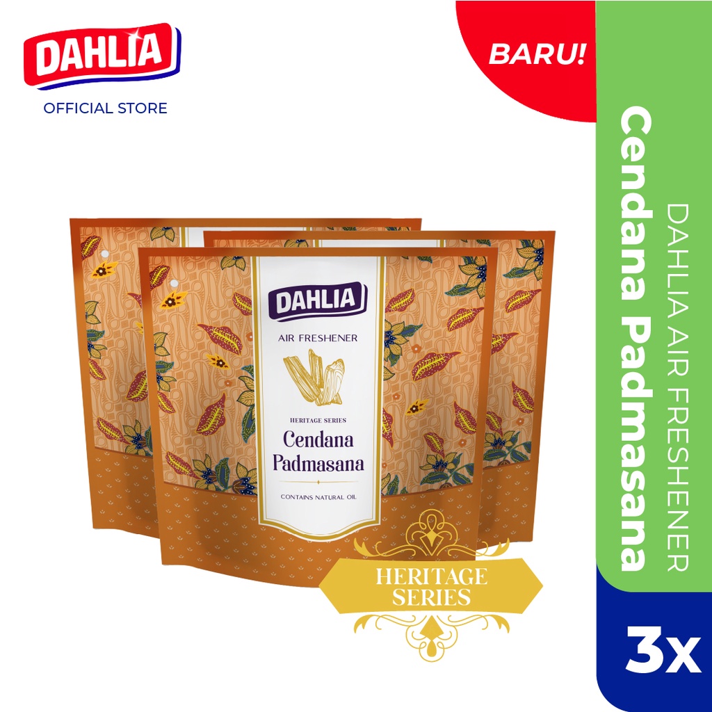 Jual Triple Pack Dahlia Heritage Series Air Freshener One For All