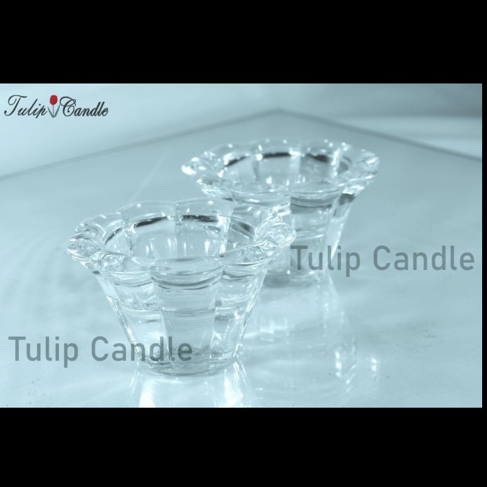 Jual Tulip Candle Tempat Lilin Gelas Bening Untuk Lilin Stearin