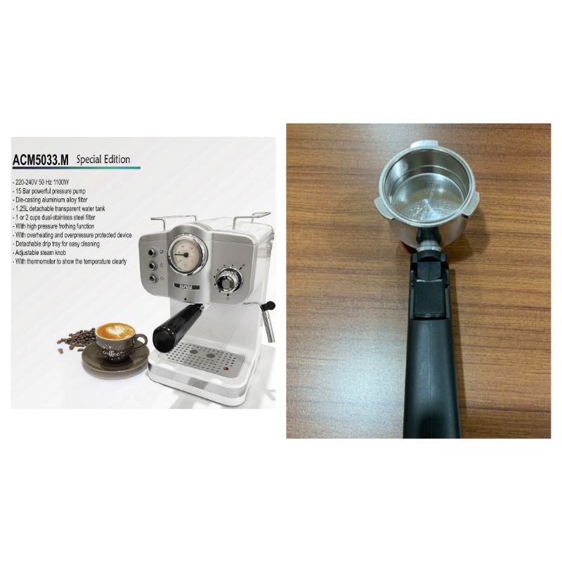 Jual Paket Mesin Kopi Almaz ACM5033 M Portafilter Naked Dengan