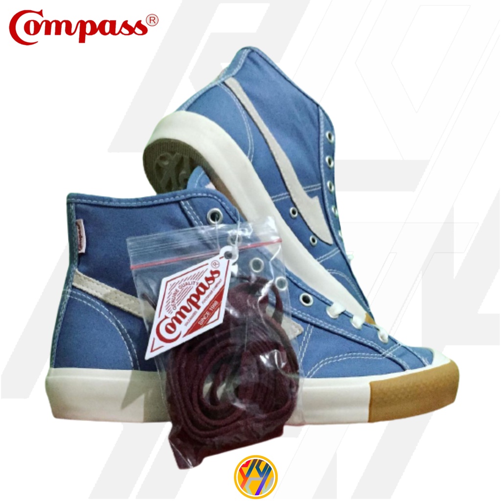 Jual Sepatu Compass Gazelle Blue Sky High Shopee Indonesia