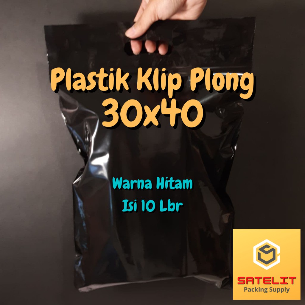 Plastik Klip Ziplock Plong X Cm Hitam Shopee Indonesia