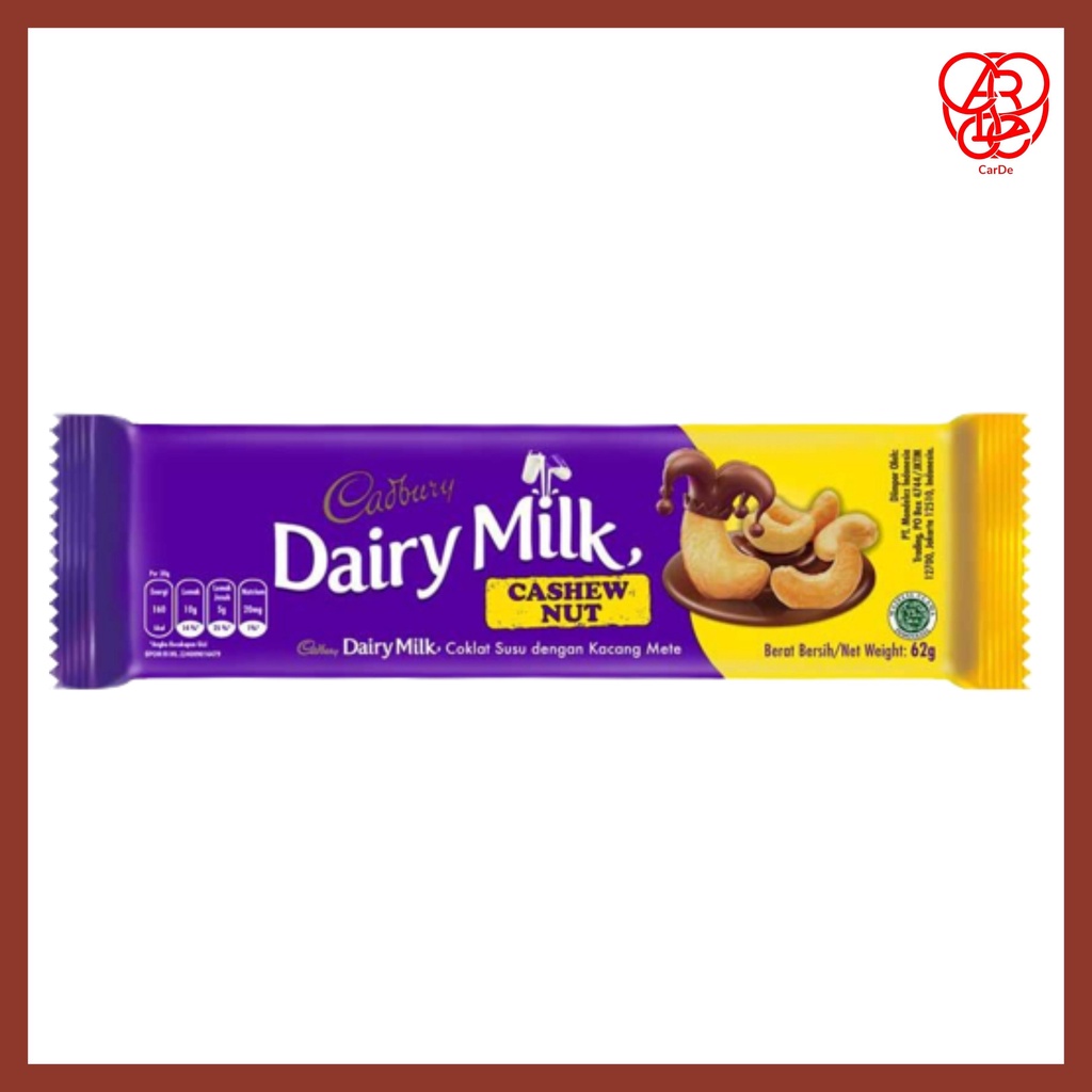 Jual Cadbury Dairy Milk Cashew Nut Gr Pcs Shopee Indonesia