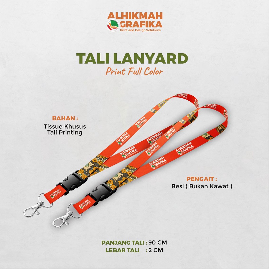 Jual Lanyard Custom Tali Id Card Cm Fullprint Sublim Lanyard Murah