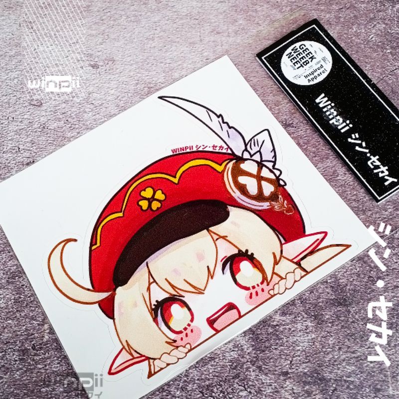 Jual Stiker Ngintip Peeking Sticker Klee Game Genshin Impact Shopee