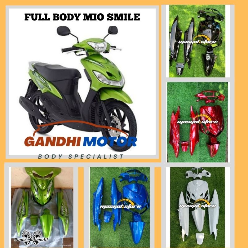 Jual PROMO Full Body Mio Smile Cover Body Bodi Halus FULL SET Biru