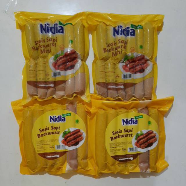 Jual NIDIA Sosis Bakar Sapi Mini Jumbo Shopee Indonesia