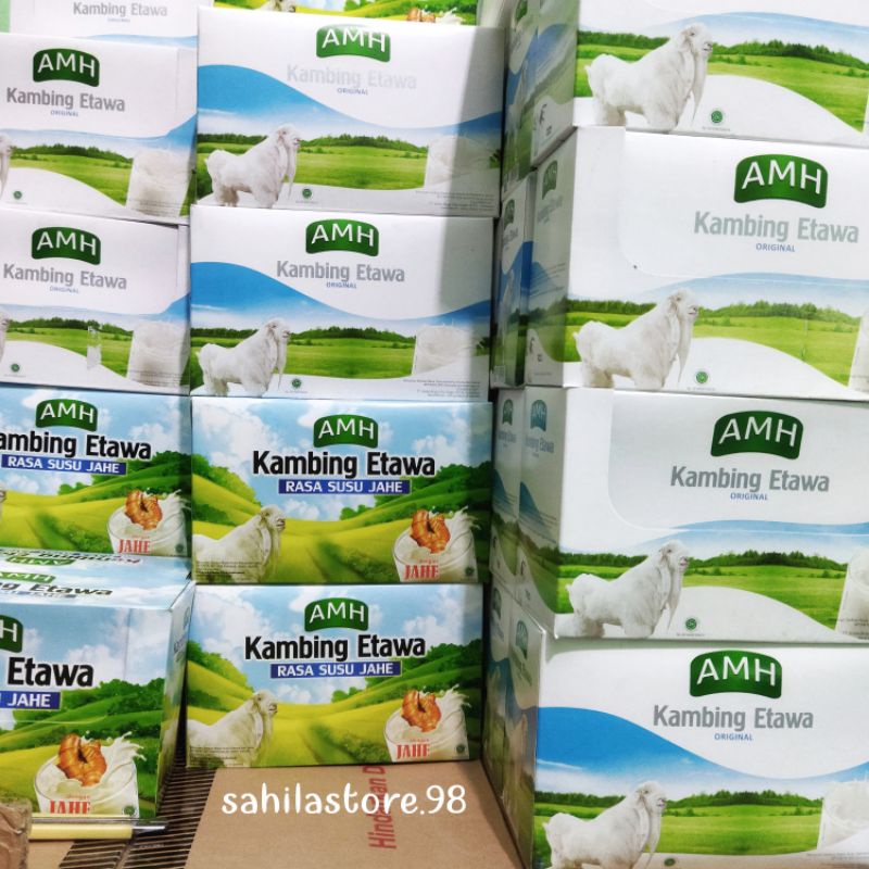 Jual Susu Kambing Etawa Amh Box Isi Sachet Susu Kambing Bubuk