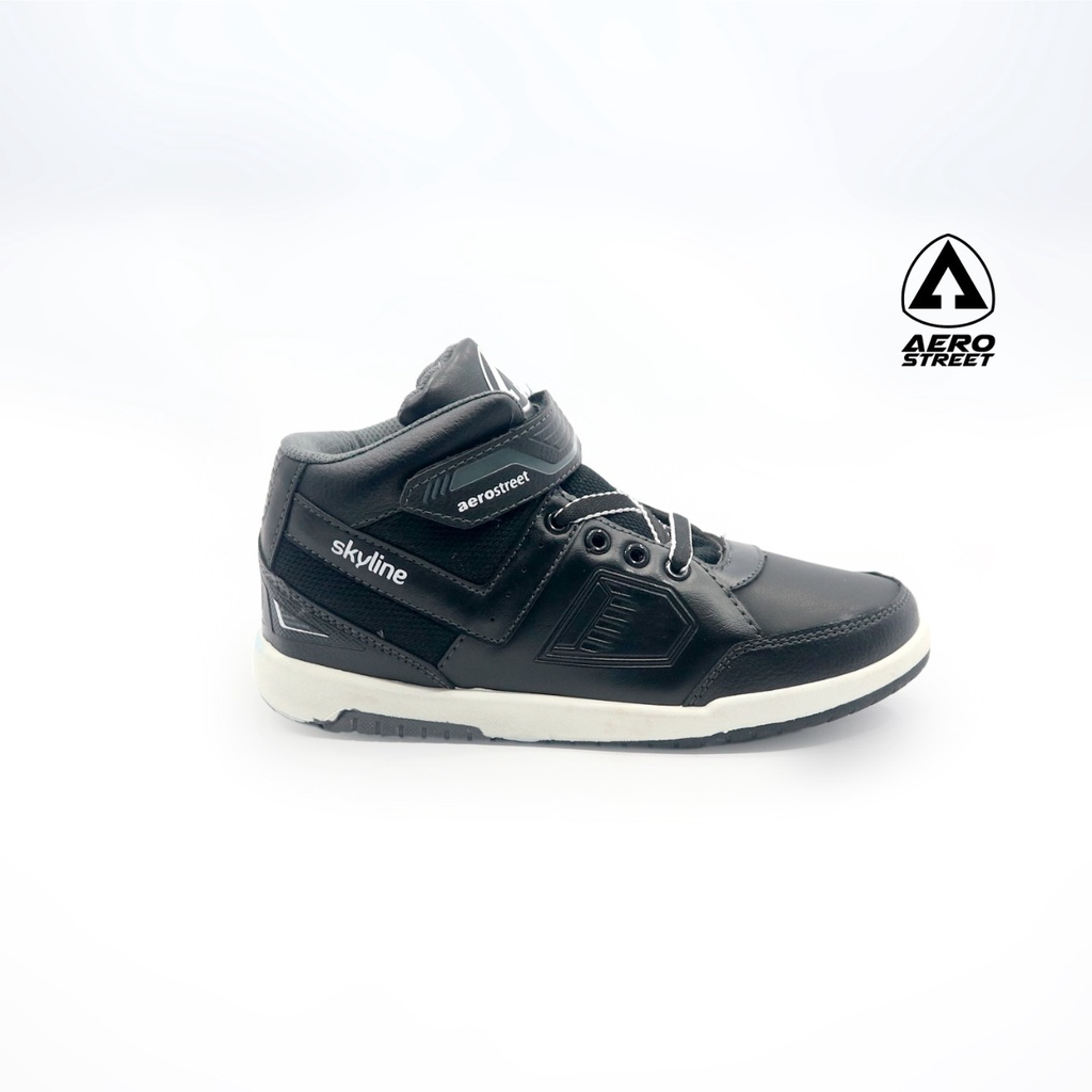 Jual Aerostreet Skyline Hitam Abu Sepatu Sneakers Casual Sport