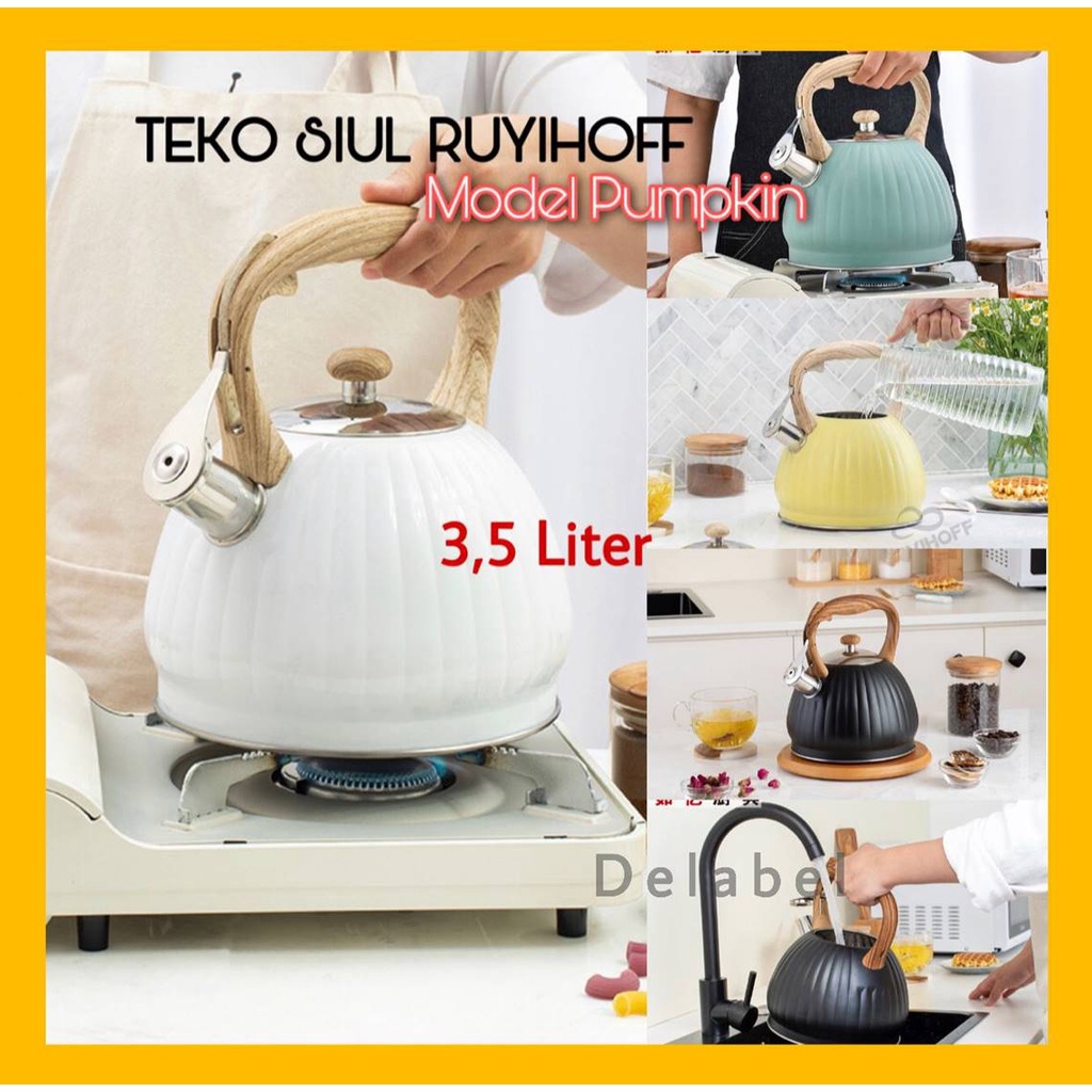 Jual Teko Siul Pumpkin Liter Teko Siul Estetik Ruyihoff