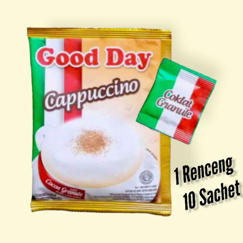 Jual Kopi Good Day Cappucino Sachet G Renceng Isi Sachet