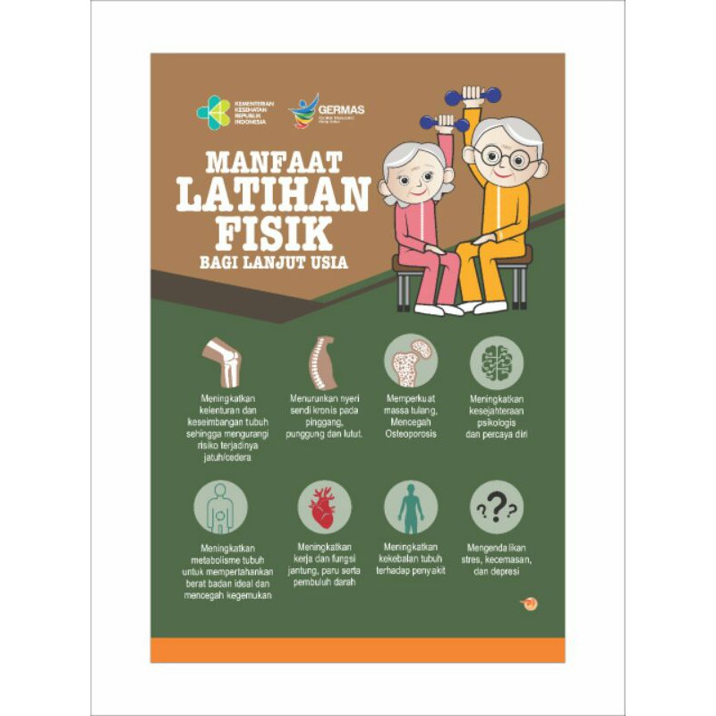 Jual Poster Manfaat Latihan Fisik Bagi Lanjut Usia Shopee Indonesia