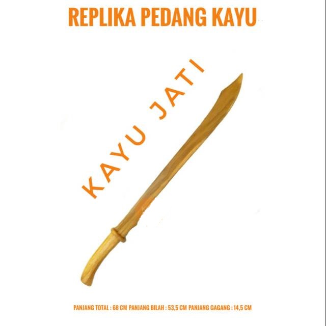 Jual Pedang Kayu Replika Pedang Silat Wushu Bahan Jati Kuat