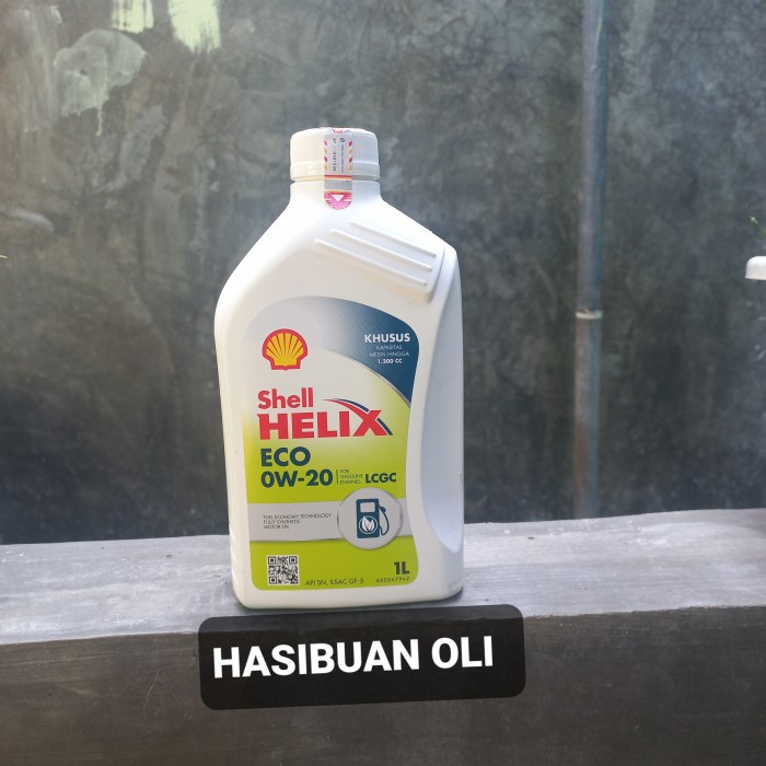 Jual Oli Mobil Shell Helix Eco W Liter Original Shopee Indonesia