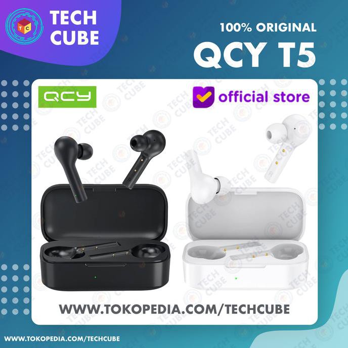 Jual QCY T5 Headset Bluetooth 5 0 Wireless TWS Earphone Touch Alt T1