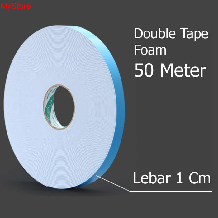 Jual Double Tape Foam Meter X Cm Solasi Busa Sponge Sisi