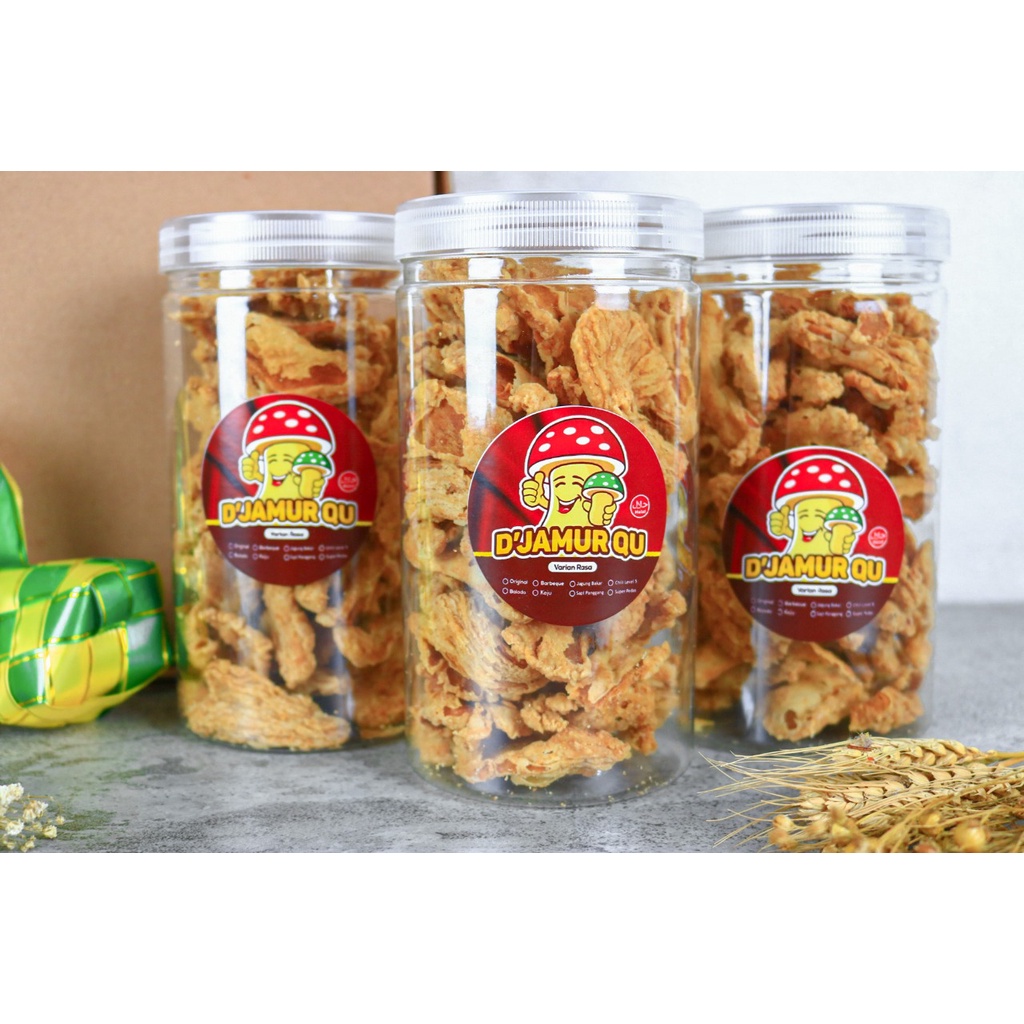 Jual Jamur Crispy Toples 1000ml Djamurqu Kerpik Jamur Camilan