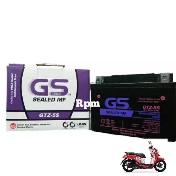 Jual Aki Motor Scoopy GTZ5S Shopee Indonesia