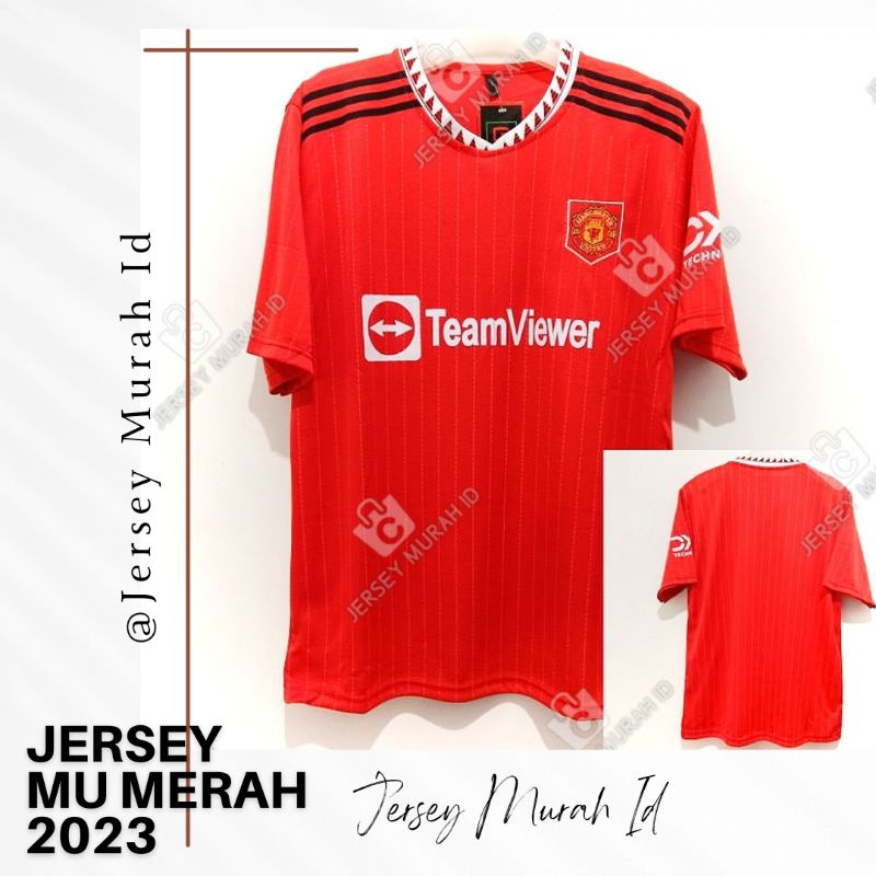 Jual JERSEY MU HOME MERAH PRINTING 2023 TERBARU Shopee Indonesia