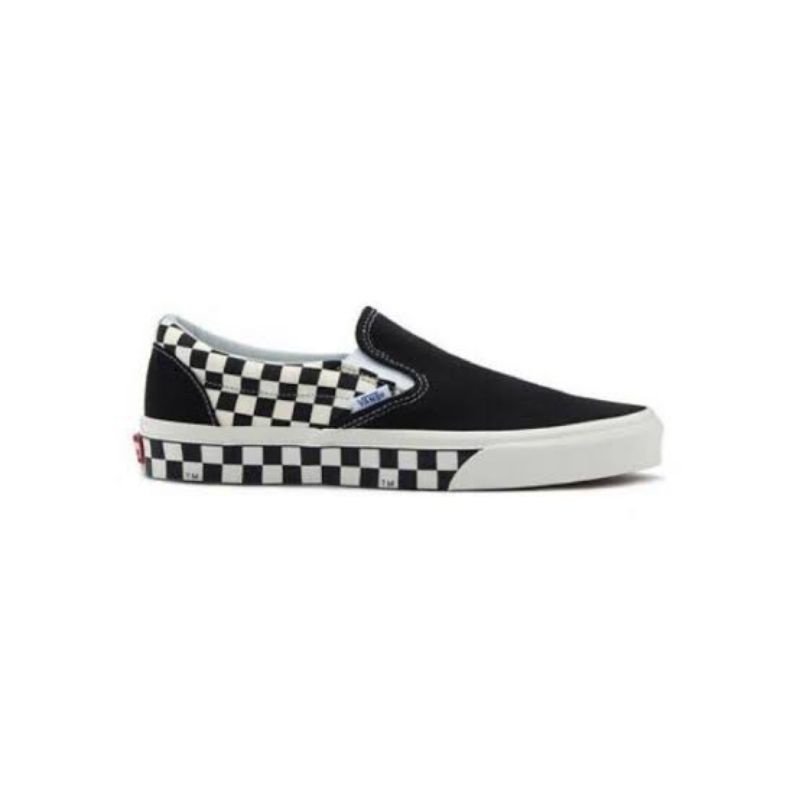 Jual Vans Slip On Sidewall Checkerboard Black White Shopee Indonesia