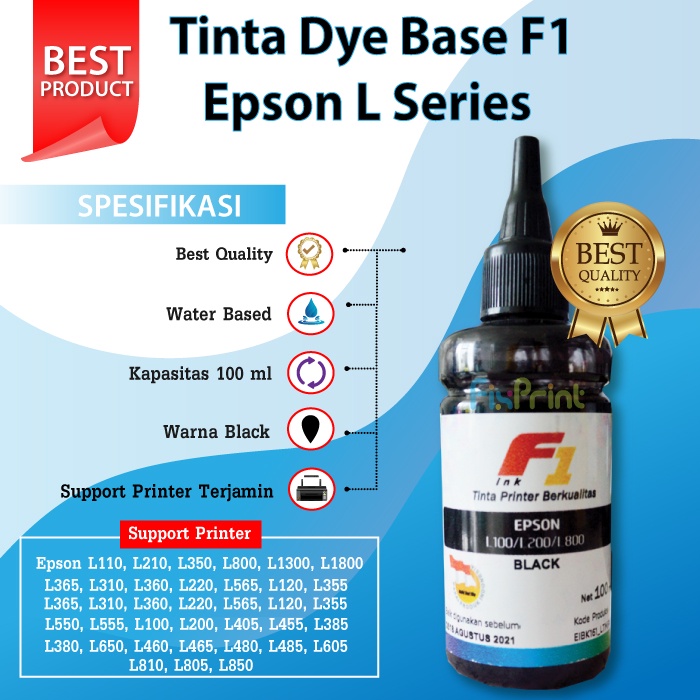 Jual Tinta Printer F Epson Dye Base Ml Refill Printer Epson L