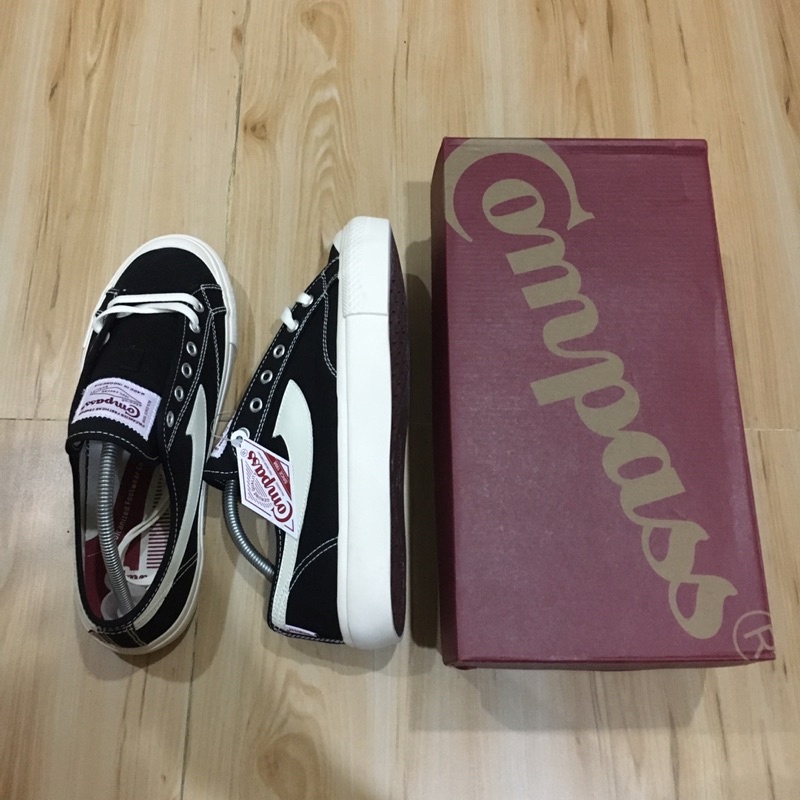 Jual Compas Gazelle Low Black White Shopee Indonesia