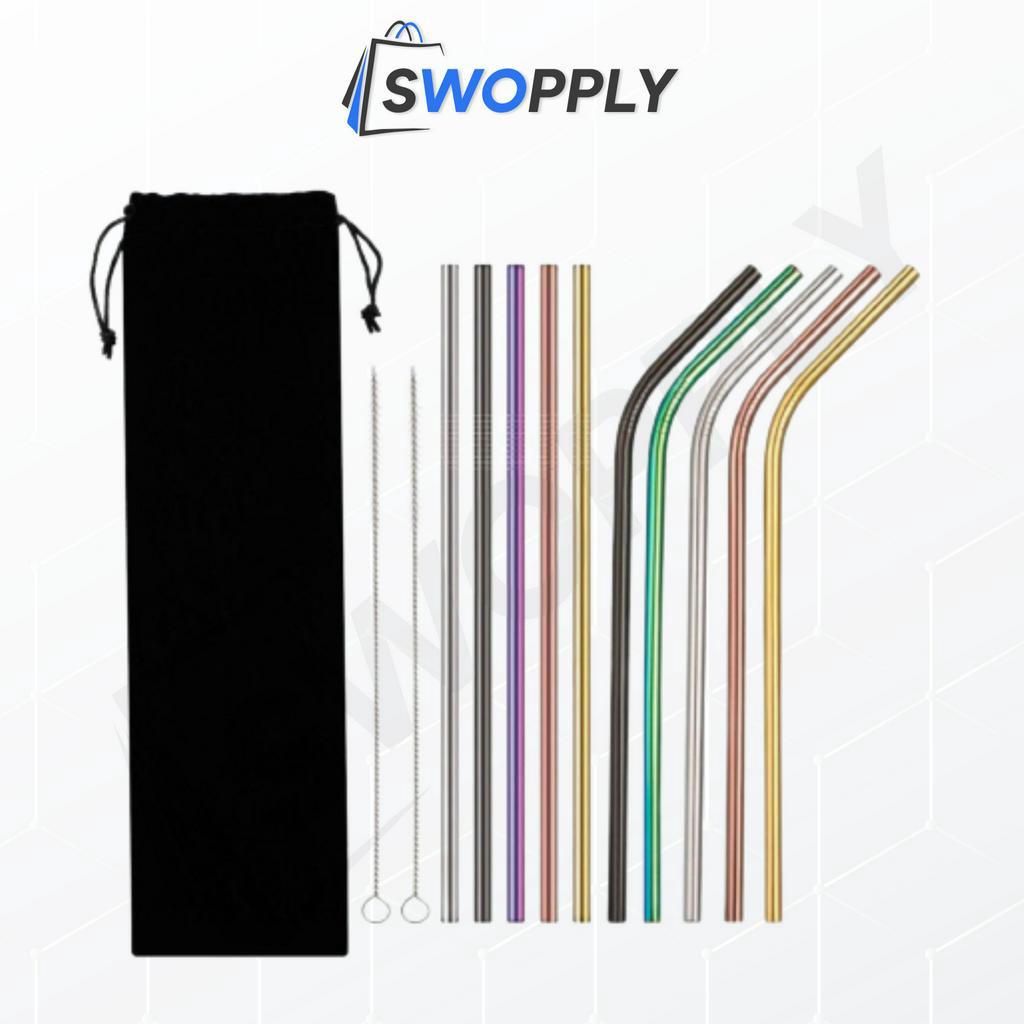 Jual Swopply Hl Sedotan Stainless Steel In Reusable Straw