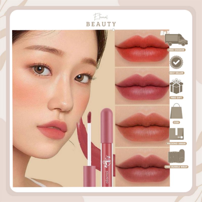 Jual EB LAMEILA Lip Nude Edition Lip Glaze Lipstik Cair Lameila