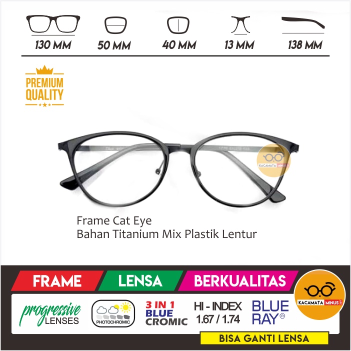 Jual Kacamata Minus Km Frame Cat Eye Kacamata Model Cat Eye Cocok