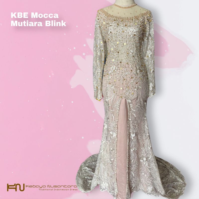 Jual Kebaya Ekor Belah Gaun Pengantin KBE Kebaya Belahan Ekor