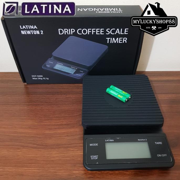 Jual Promo Latina Newton Touch Screen Kg Coffee Scale Battery