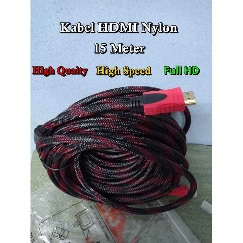 Jual Kabel Hdmi M Nylon Gold Plat High Quality Speed Full Hd