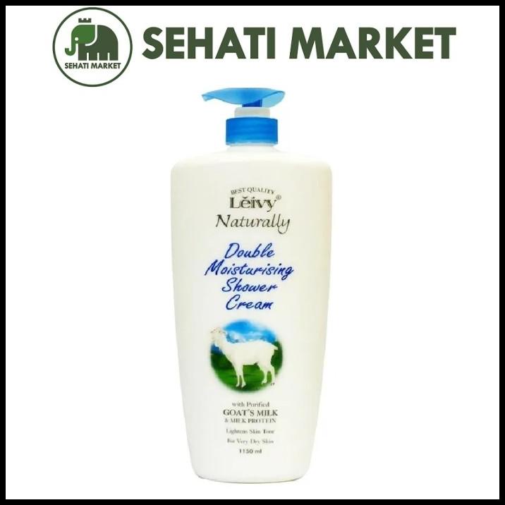 Jual LEIVY SHOWER CREAM BODY WASH GOAT MILK PUMP 1150ml Shopee Indonesia