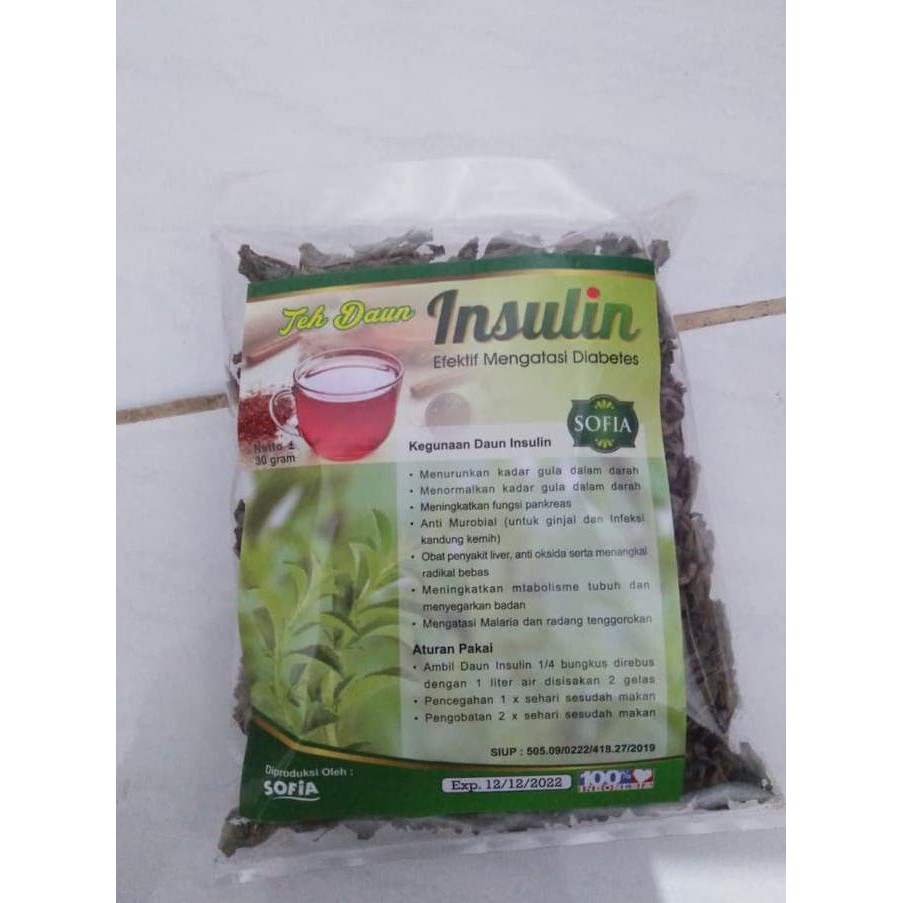 Jual Teh Herbal Seduh Daun Insulin Yakon Untuk Diabetes Plastik