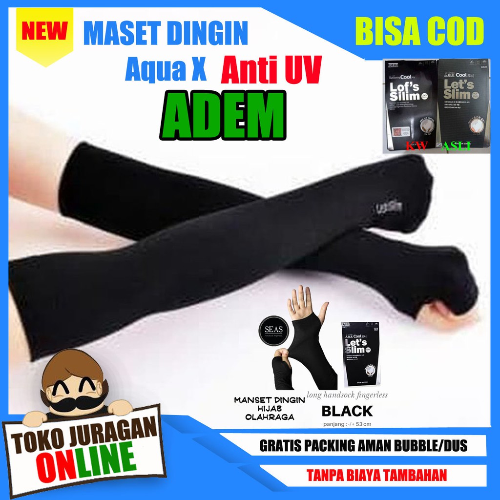 Jual Manset Dingin Anti Uv Aqua X Manset Hijab Olahraga Sepeda Anti