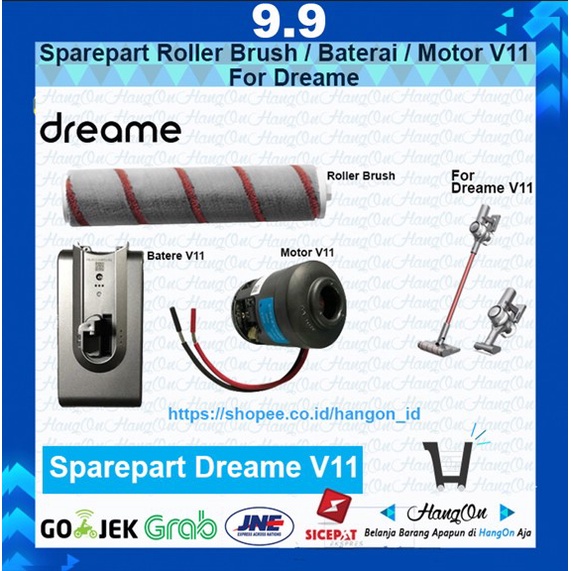 Jual Sparepart Roller Brush Baterai Motor For Dreame V11 Original