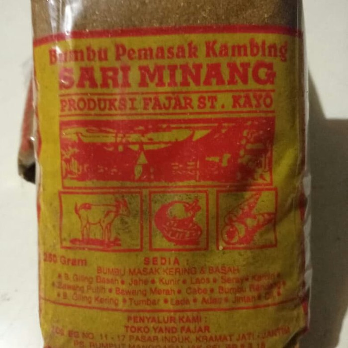 Jual Bumbu Pemasak Kambing Sari Minang Untk Gulai Masakan Padang