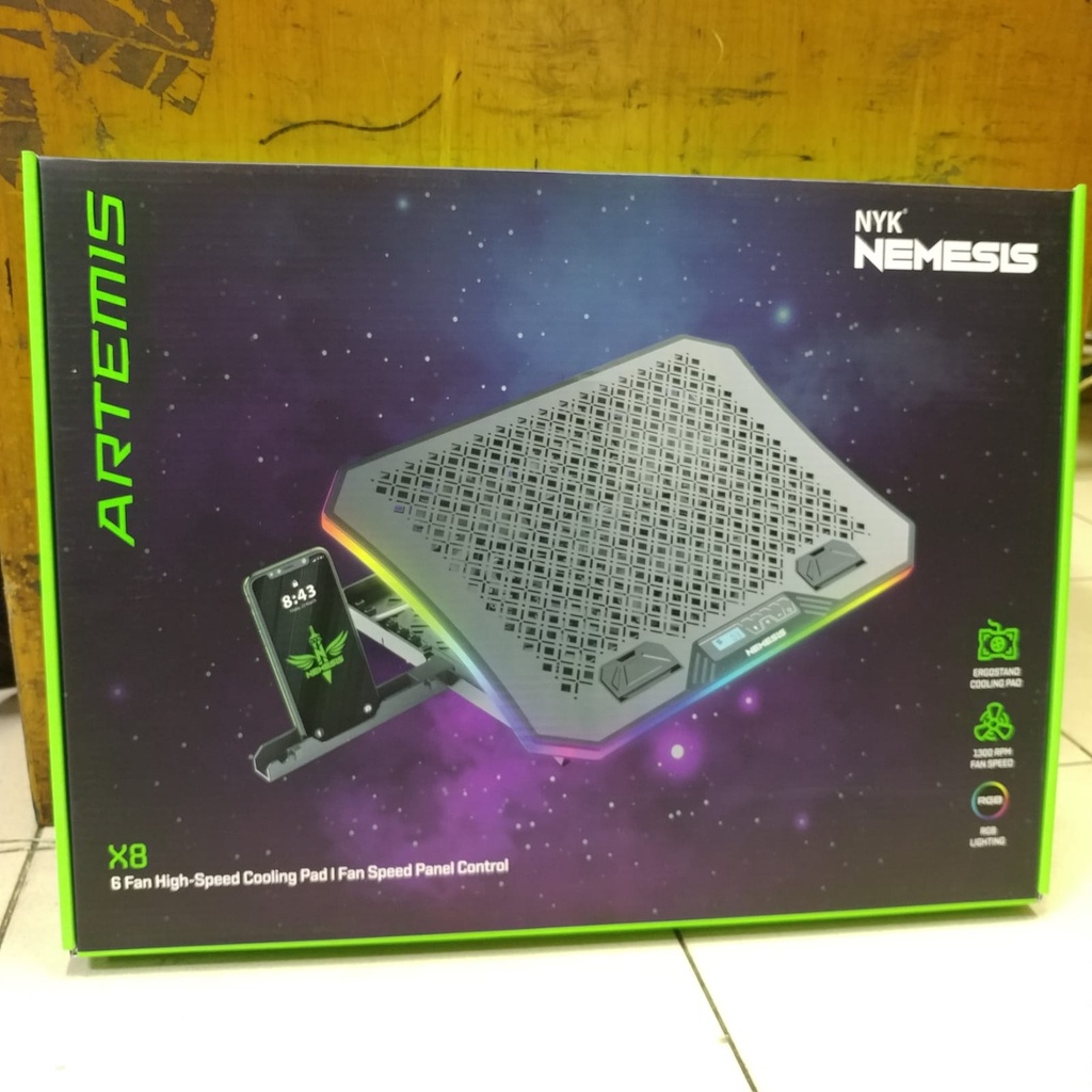 Jual Nyk Artemis X Rgb Cooling Pad Fan Gaming Notebook Laptop