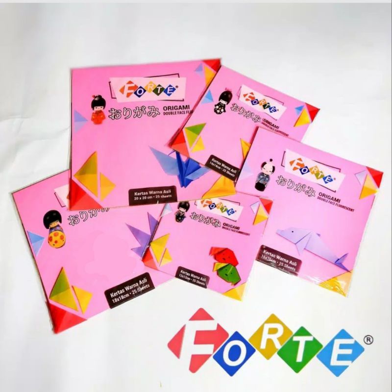 Jual Origami Forte Kertas Lipat Bolak Balik X Pad Shopee