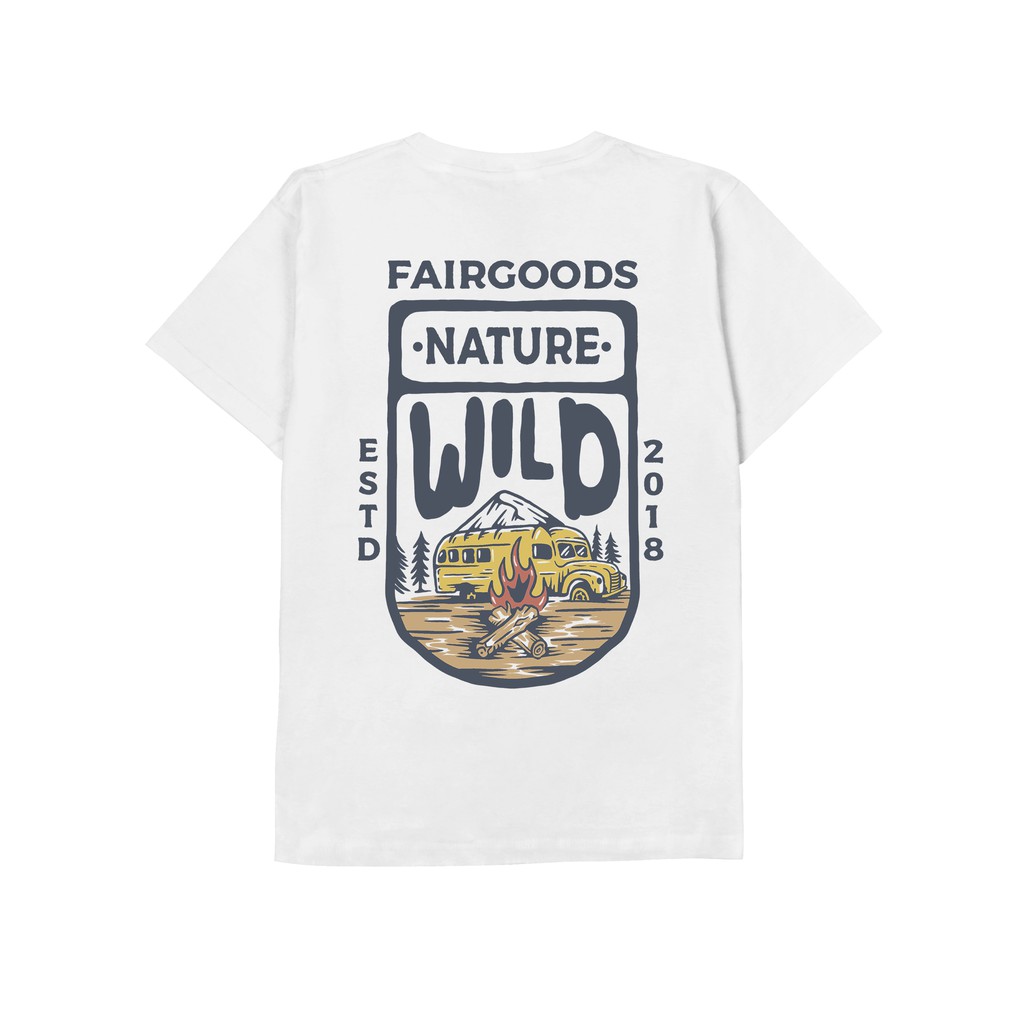 Jual Fairgoods Kaos Nature Wild Putih Shopee Indonesia