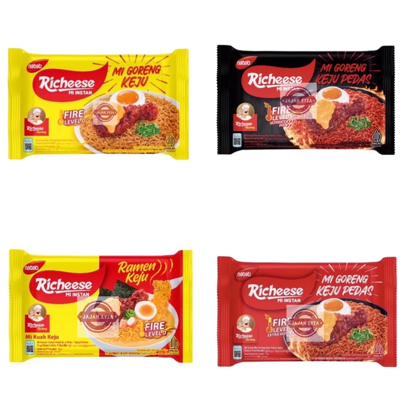 Jual NABATI RICHEESE MI INSTAN MIE GORENG KEJU MI GORENG SPICY