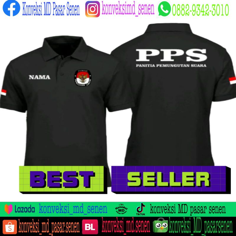 Jual Kaos Polo Shirt Kpsu Full Bordir Kaos Polo Shirt Pantia Pemungutan