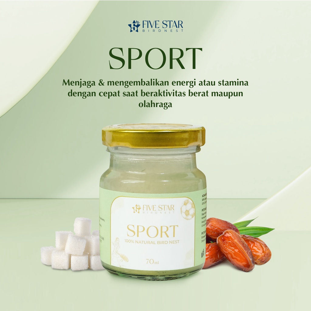 Jual Minuman Sarang Burung Walet Fivestar Isi Jar Varian Sport