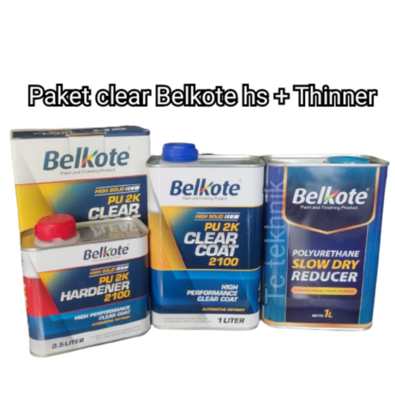 Jual Paket Clear Belkote Hs L Thinner Belkote Liter Shopee