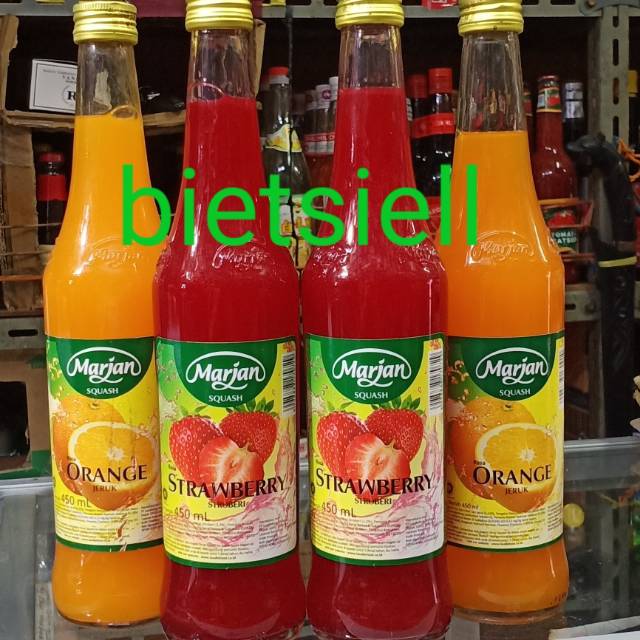 Jual Marjan Squash Sirup Strawberry 450 Ml 12 Btl Krt Shopee Indonesia