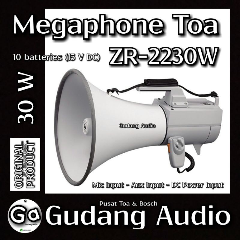 Jual Megaphone Toa ZR 2230W Suara Peluit Shopee Indonesia