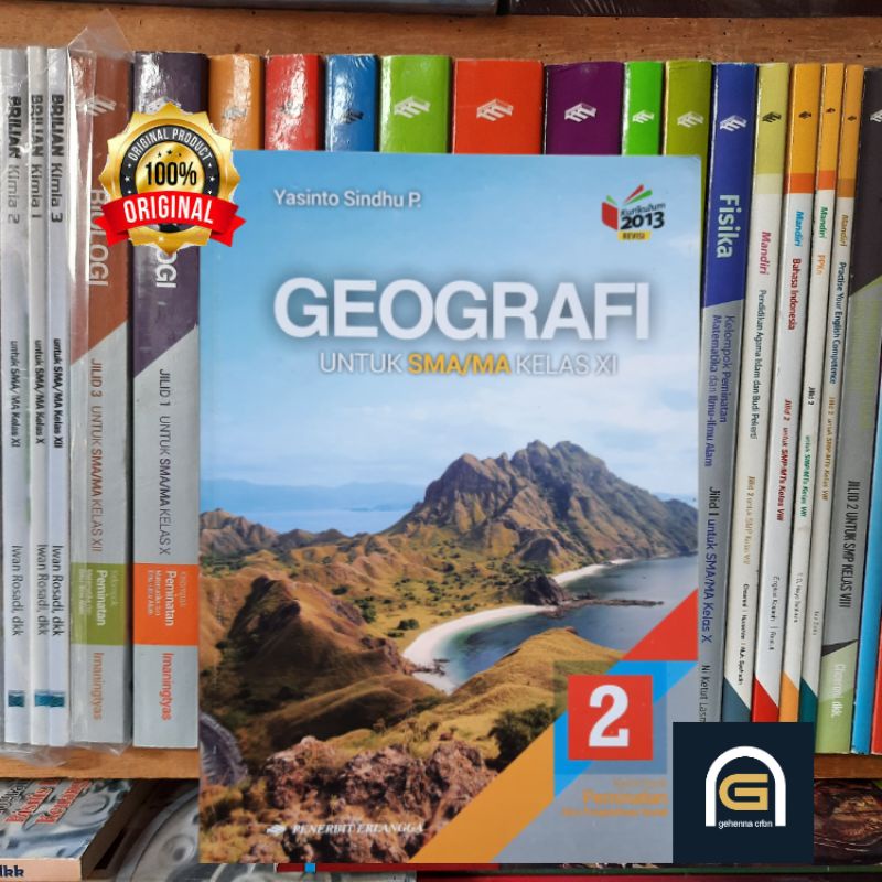 Jual Buku Geografi Jilid 2 Untuk SMA MA Kelas 11 Kelas 2 SMA K13N