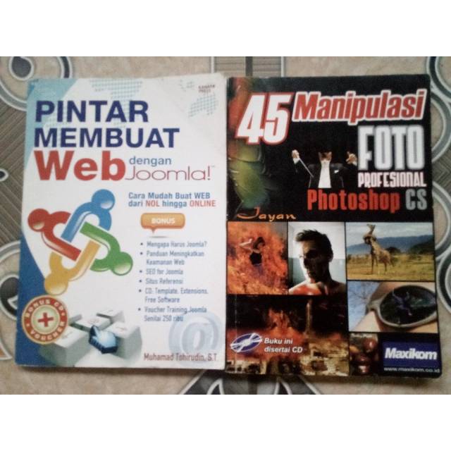 Jual Buku Pintar Membuat Web Dengan Jombla Dan 45 Manipulasi Photoshop